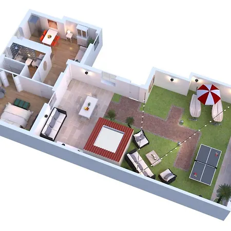 150mq Rooftop Paradise - Spacious Private Terrace Apartment