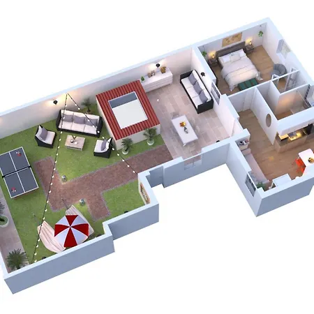 Daire 150mq Rooftop Paradise - Spacious Private Terrace *